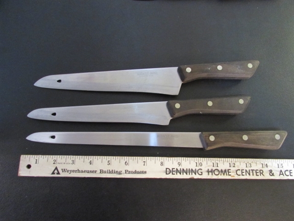 KNIFE BLOCK, KITCHEN KNIVES & SHARPENERS