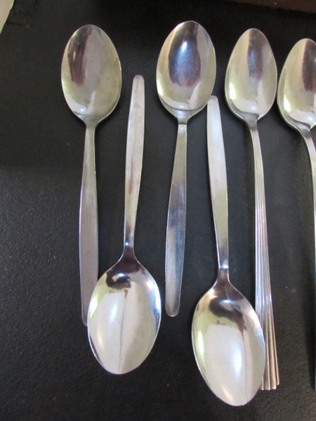 VINTAGE MIRACLE MAID STAINLESS FLATWARE & MISC PATTERNED EXTRAS