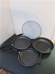 FARBERWARE FRYING PANS & SPLATTER SCREEN