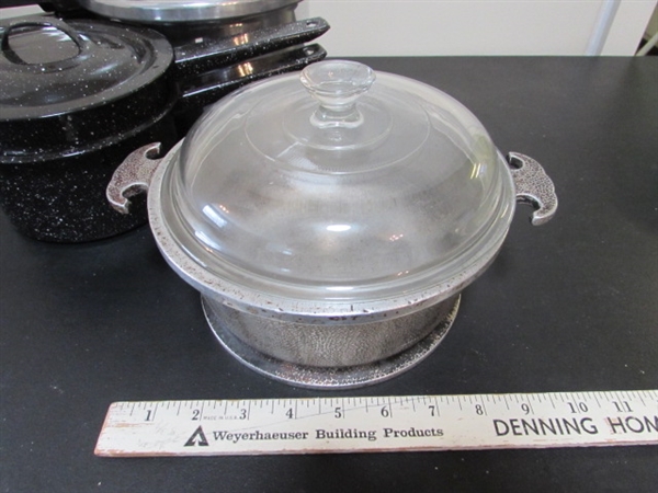 PRESSURE COOKER, DOUBLE BOILER & SAVEMASTER ALUMINUM COOKWARE