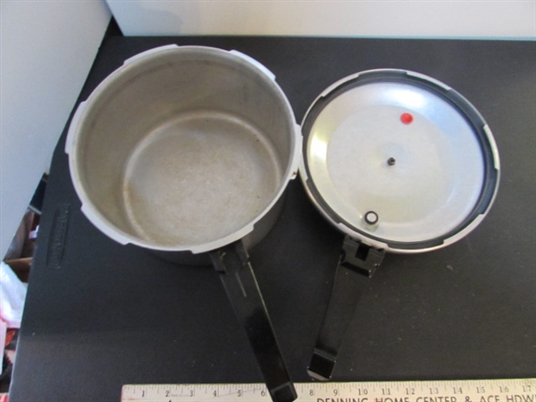 PRESSURE COOKER, DOUBLE BOILER & SAVEMASTER ALUMINUM COOKWARE
