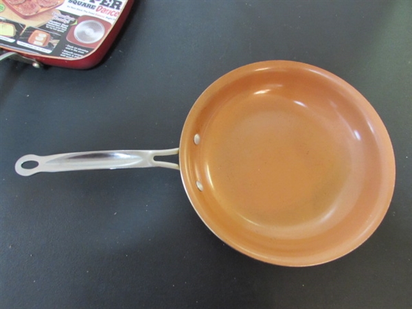 RED COPPER FRYING PANS
