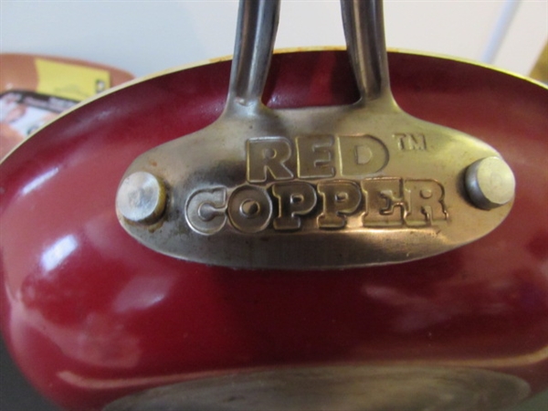 RED COPPER FRYING PANS