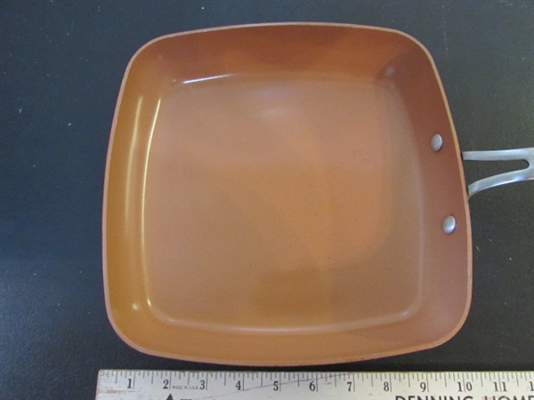 RED COPPER FRYING PANS
