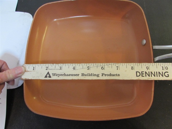 RED COPPER FRYING PANS