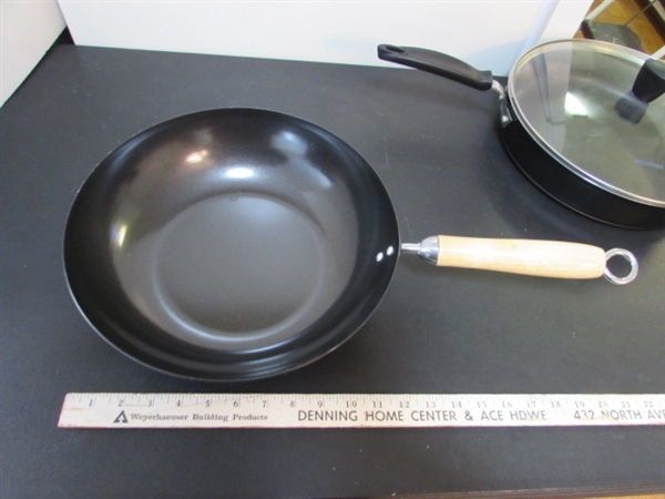 2 SKILLETS & A WOK