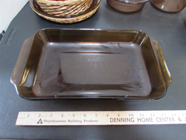 VISION WARE & AMBER GLASS COOKWARE