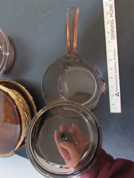 VISION WARE & AMBER GLASS COOKWARE