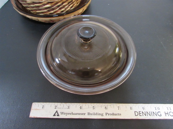VISION WARE & AMBER GLASS COOKWARE