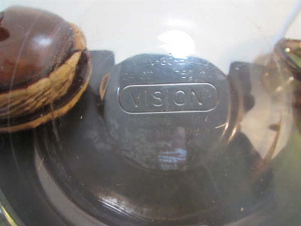 VISION WARE & AMBER GLASS COOKWARE