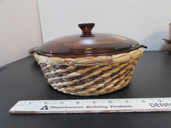 VISION WARE & AMBER GLASS COOKWARE