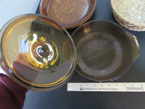 VISION WARE & AMBER GLASS COOKWARE