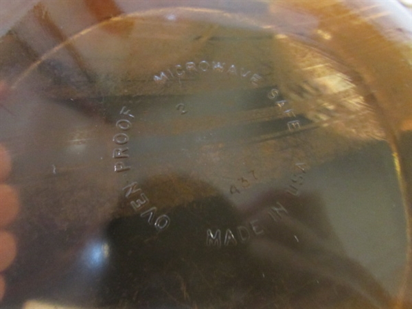VISION WARE & AMBER GLASS COOKWARE