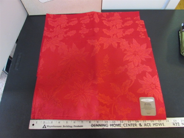 CLOTH PLACEMATS, NAPKINS & MORE