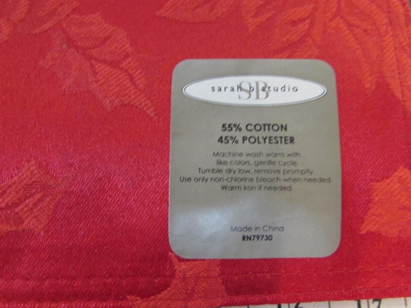 CLOTH PLACEMATS, NAPKINS & MORE