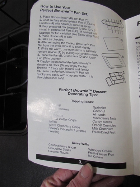 ELECTRIC SKILLET, BROWNIE PAN, VACUUM SEALER & MORE