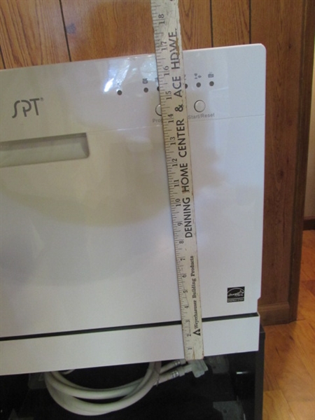 SPT COUNTERTOP PORTABLE DISHWASHER ON ROLLING STAND - LIKE NEW CONDITION