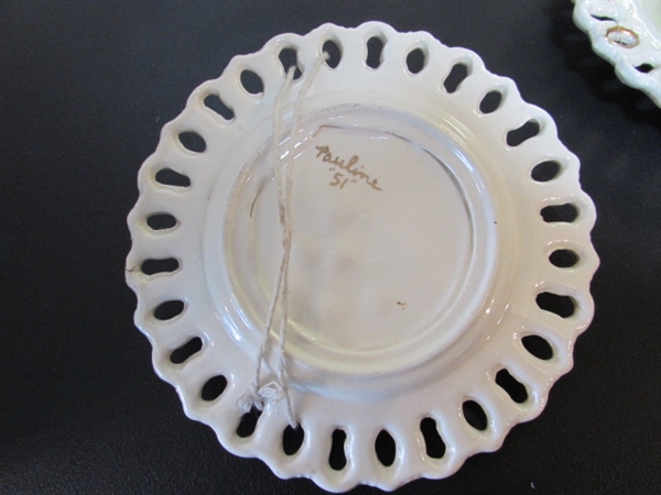 VINTAGE 3 DIMENSIONAL PIXIE PLATES