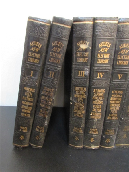 VINTAGE 1953 AUDELS NEW ELECTRIC LIBRARY BOOKS - INCOMPLETE SET