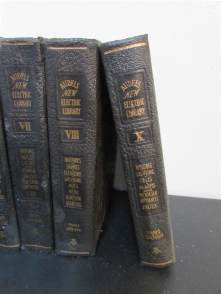 VINTAGE 1953 AUDELS NEW ELECTRIC LIBRARY BOOKS - INCOMPLETE SET