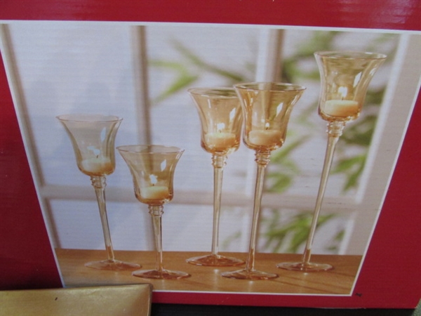 CANDLES, CANDLE HOLDERS & MORE