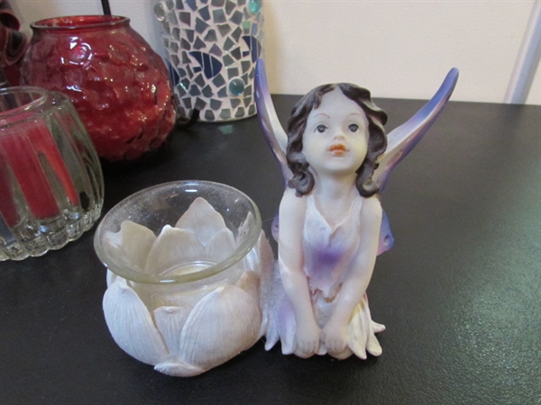 CANDLES, CANDLE HOLDERS & MORE