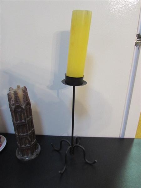 CANDLES, CANDLE HOLDERS & MORE