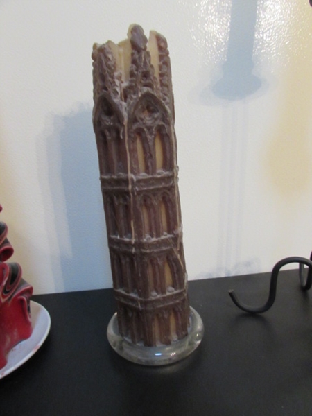 CANDLES, CANDLE HOLDERS & MORE