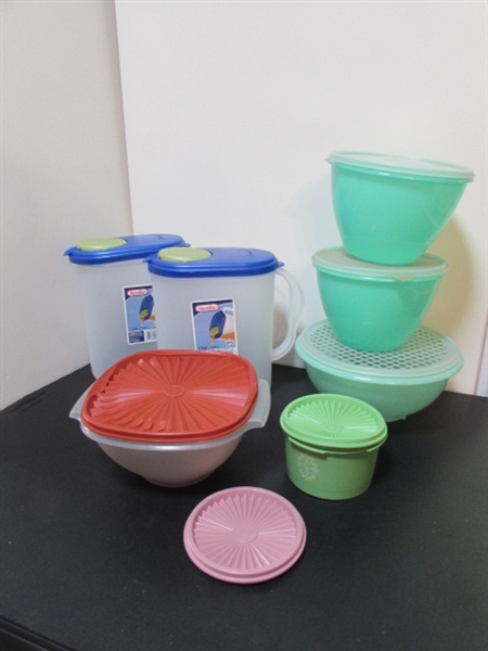 TUPPERWARE CONTAINERS & STERILITE PITCHERS