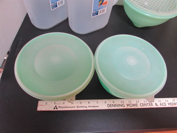 TUPPERWARE CONTAINERS & STERILITE PITCHERS