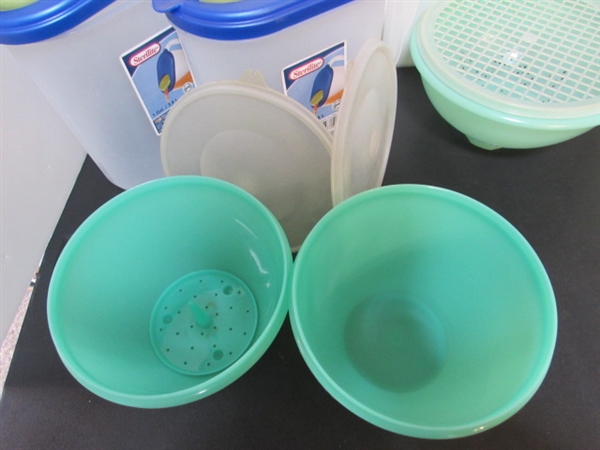 TUPPERWARE CONTAINERS & STERILITE PITCHERS