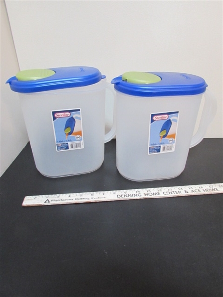 TUPPERWARE CONTAINERS & STERILITE PITCHERS