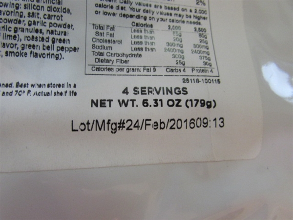 MRE MEALS - 40 PACKAGES OF SOUP - POTATO & CHICKEN NOODLE