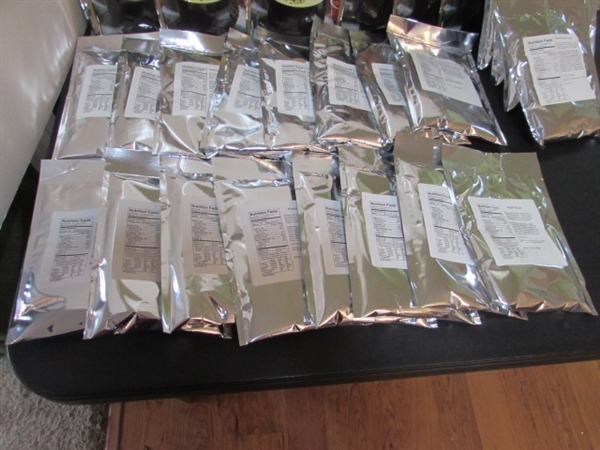 MRE MEALS - 40 PACKAGES OF SOUP - POTATO & CHICKEN NOODLE