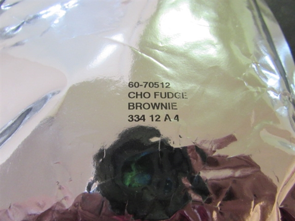 38 ASSORTED MRE'S - WHEY MILK, PANCAKES, COOKIES, BROWNIES & MORE