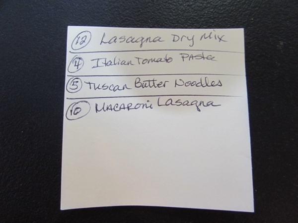 31 MRE MEALS - PASTA & LASAGNA