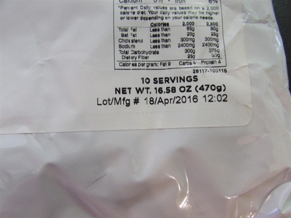 41 MRE MEALS - CHEESY MAC, CREAMY VEGETABLE & MOE
