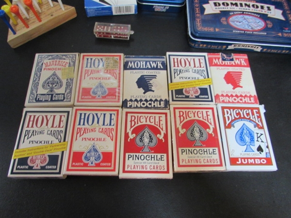 GAMES, PLAYING CARDS & CARD SHUFFLERS