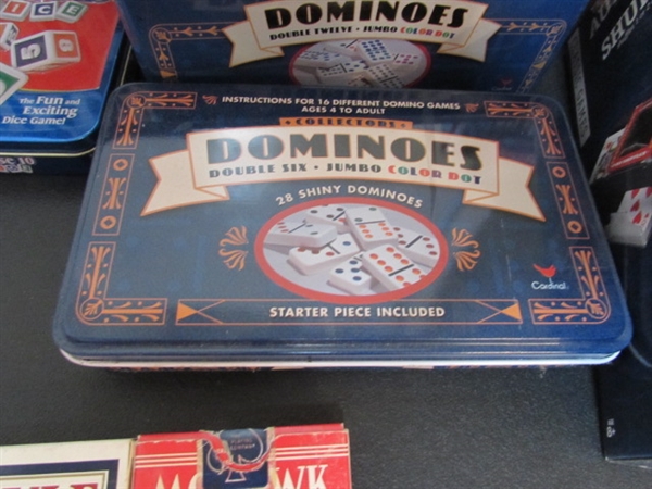 GAMES, PLAYING CARDS & CARD SHUFFLERS