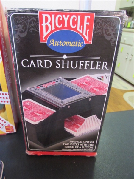 GAMES, PLAYING CARDS & CARD SHUFFLERS