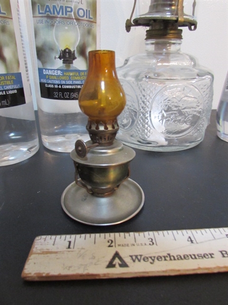 HURRICANE OIL LAMP, MINI OIL LAMP & FUEL