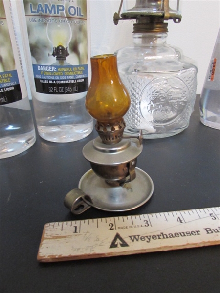 HURRICANE OIL LAMP, MINI OIL LAMP & FUEL