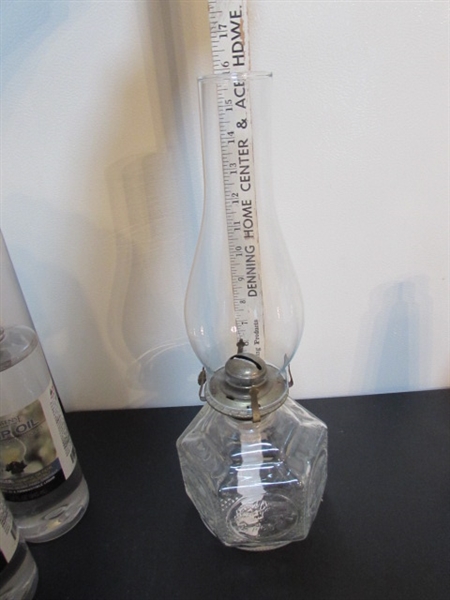 HURRICANE OIL LAMP, MINI OIL LAMP & FUEL