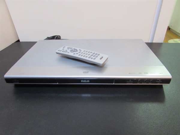 RCA DVD/CD PLAYER WITH REMOTE & DVD MOVIES