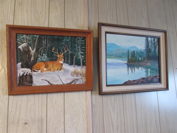 2 ORIGINAL PAINTINGS BY GOLDIE STECKEL