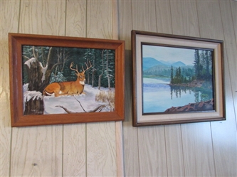 2 ORIGINAL PAINTINGS BY GOLDIE STECKEL
