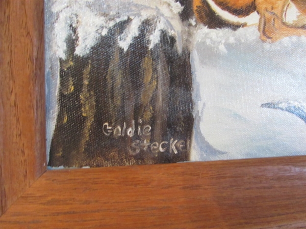 2 ORIGINAL PAINTINGS BY GOLDIE STECKEL