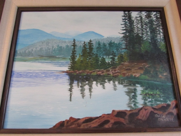 2 ORIGINAL PAINTINGS BY GOLDIE STECKEL