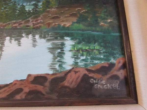2 ORIGINAL PAINTINGS BY GOLDIE STECKEL