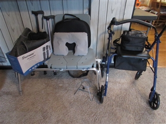 DRIVE WALKER, SLIDING SHOWER CHAIR & HOME HEALTH AIDS